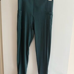 Aerie offline forest Dark Green High-Waisted Leggings